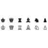 Anonymous Chess symbols set   2 